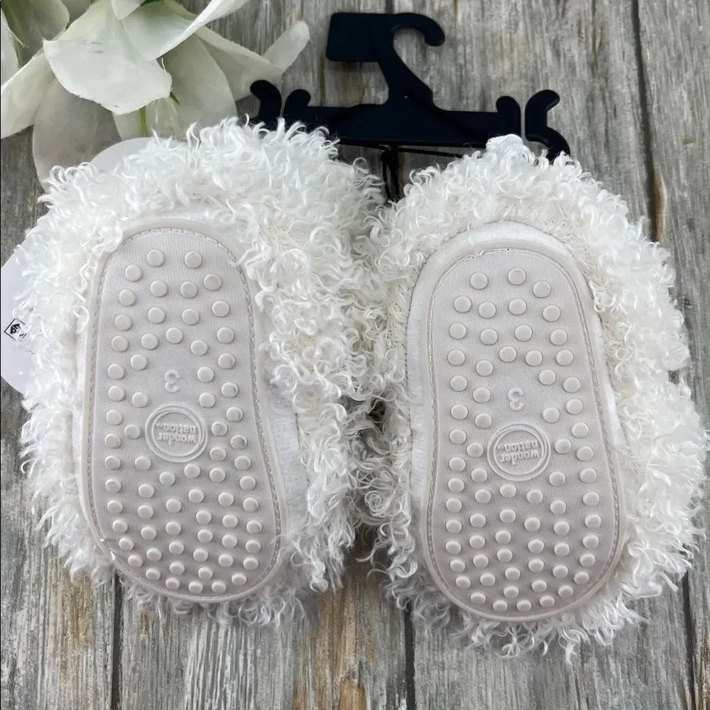 Baby Girls Llama Bootie Slippers Shoes Size 3